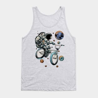 Astronaut BMX Bike Tricks Tank Top